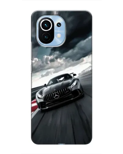 Чехол для Xiaomi Mi 11 с картинкой «Гоночный Mercedes AMG»