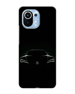 Чохол для Xiaomi Mi 11 з картинкою «Mercedes — силует авто» Чохол для Xiaomi Mi 11 з картинкою «Mercedes — силует авто»