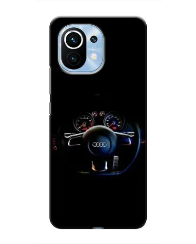 Чехол для Xiaomi Mi 11 с картинкой «Салон Audi — руль»