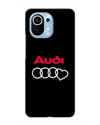 Чехол для Xiaomi Mi 11 с картинкой «Логотип Audi Heart»