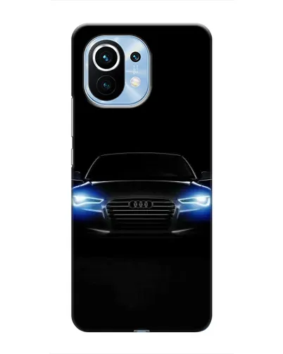 Чехол для Xiaomi Mi 11 с картинкой «Audi в неоне»