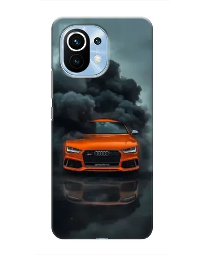 Чехол для Xiaomi Mi 11 с картинкой «Audi в облаках дыма»