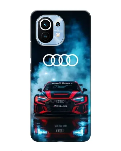 Чехол для Xiaomi Mi 11 с картинкой «Audi Sport — неон»