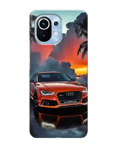 Чехол для Xiaomi Mi 11 с картинкой «Audi — закат»