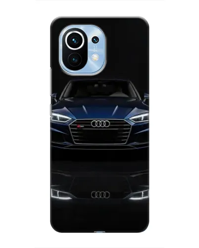 Чехол для Xiaomi Mi 11 с картинкой «Audi — ночное отражение»