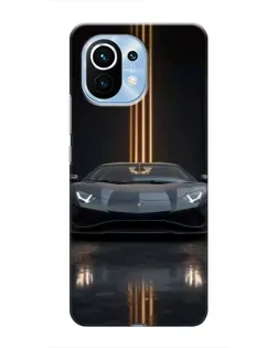 Чохол для Xiaomi Mi 11 з картинкою «Lamborghini золоті лінії»