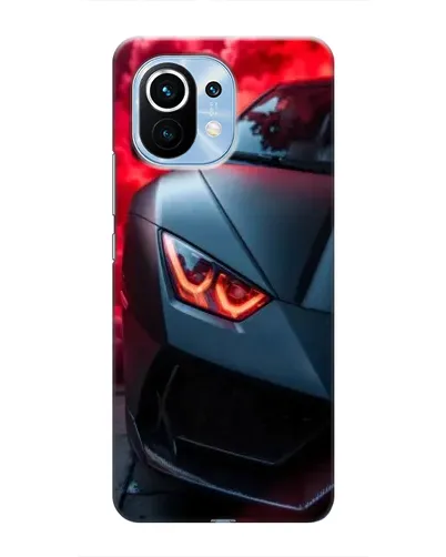 Чехол для Xiaomi Mi 11 с картинкой «Lamborghini красное сияние»