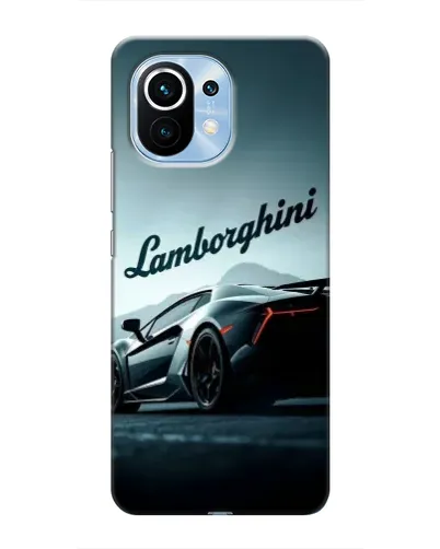 Чехол для Xiaomi Mi 11 с картинкой «Классическая надпись Lamborghini»