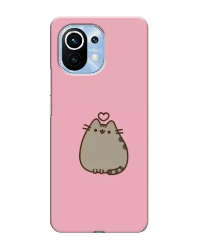 Чехол для Xiaomi Mi 11 с картинкой «Pusheen сердце»