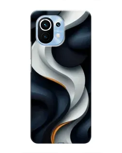Чохол для Xiaomi Mi 11 з картинкою «Об'ємні чорно-білі стрічки» Чохол для Xiaomi Mi 11 з картинкою «Об'ємні чорно-білі стрічки»