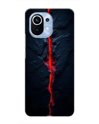 Чехол для Xiaomi Mi 11 с картинкой «Kрасная лавовая трещина» Чехол для Xiaomi Mi 11 с картинкой «Kрасная лавовая трещина»