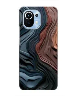 Чехол для Xiaomi Mi 11 с картинкой «Цветные волны каньона»