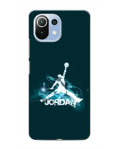 Чехол для Xiaomi Mi 11i с картинкой «Jordan Blue Fire» Чехол для Xiaomi Mi 11i с картинкой «Jordan Blue Fire»