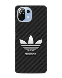 Чехол для Xiaomi Mi 11i с картинкой «Adidas Карбоновая текстура»