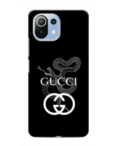 Чехол для Xiaomi Mi 11i с картинкой «Gucci — серебряная змея» Чехол для Xiaomi Mi 11i с картинкой «Gucci — серебряная змея»