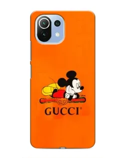 Чохол для Xiaomi Mi 11i з картинкою «Міккі Маус Gucci — помаранч»