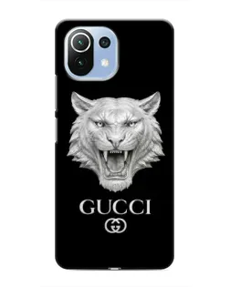 Чохол для Xiaomi Mi 11i з картинкою «Gucci — срібний лев»