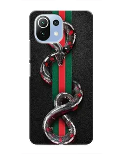 Чохол для Xiaomi Mi 11i з картинкою «Gucci — змія на смузі»