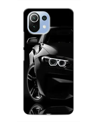 Чехол для Xiaomi Mi 11i с картинкой «Черная BMW — профиль» Чехол для Xiaomi Mi 11i с картинкой «Черная BMW — профиль»