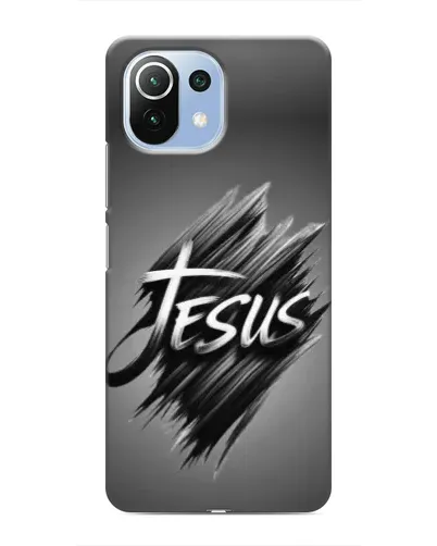 Чехол для Xiaomi Mi 11i с картинкой «Надпись Jesus Graffiti»
