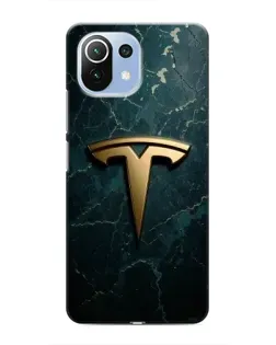 Чохол для Xiaomi Mi 11i з картинкою «Мармурова Tesla Gold»