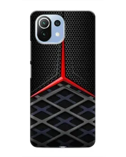 Чехол для Xiaomi Mi 11i с картинкой «Mercedes Carbon Grid»