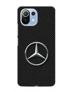 Чехол для Xiaomi Mi 11i с картинкой «Карбоновый Mercedes стиль»