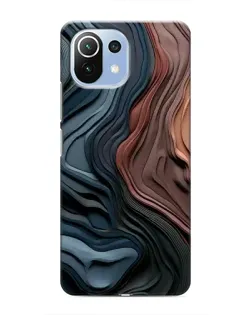 Чехол для Xiaomi Mi 11i с картинкой «Цветные волны каньона»