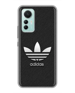 Чехол для Xiaomi Mi 12 Lite с картинкой «Adidas Карбоновая текстура»