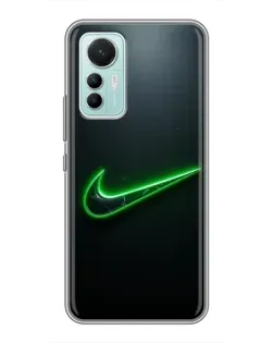 Чохол для Xiaomi Mi 12 Lite з картинкою «Неоновий контур Nike»