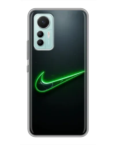 Чехол для Xiaomi Mi 12 Lite с картинкой «Неоновый контур Nike» Чехол для Xiaomi Mi 12 Lite с картинкой «Неоновый контур Nike»