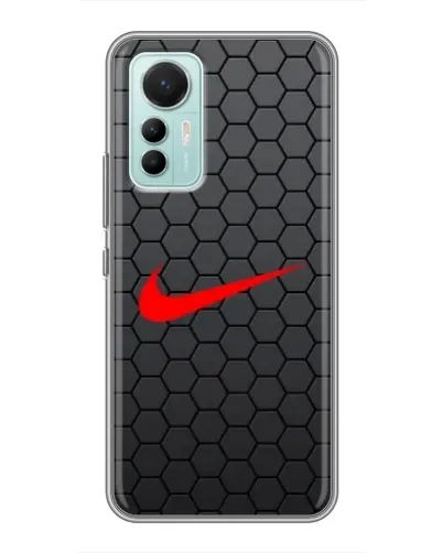 Чехол для Xiaomi Mi 12 Lite с картинкой «Nike — карбоновая сетка» Чехол для Xiaomi Mi 12 Lite с картинкой «Nike — карбоновая сетка»