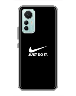 Чехол для Xiaomi Mi 12 Lite с картинкой «Минимализм от Nike»