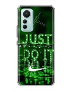 Чехол для Xiaomi Mi 12 Lite с картинкой «Зеленый неоновый Nike»