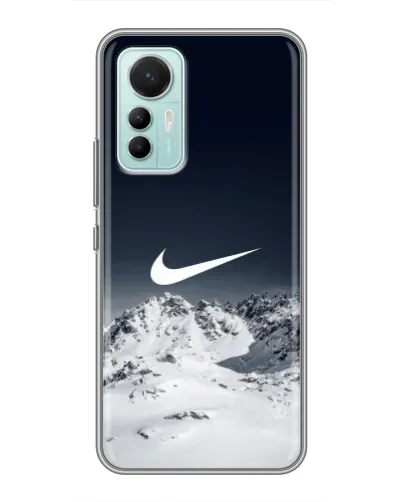 Чехол для Xiaomi Mi 12 Lite с картинкой «Nike — зимние горы» Чехол для Xiaomi Mi 12 Lite с картинкой «Nike — зимние горы»