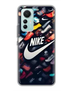 Чехол для Xiaomi Mi 12 Lite с картинкой «Коллекция кроссовок Nike»