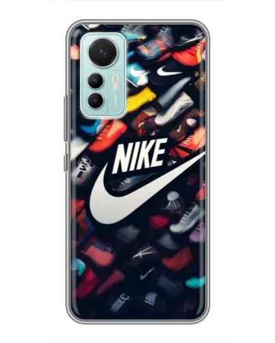 Чехол для Xiaomi Mi 12 Lite с картинкой «Коллекция кроссовок Nike» Чехол для Xiaomi Mi 12 Lite с картинкой «Коллекция кроссовок Nike»
