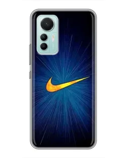 Чохол для Xiaomi Mi 12 Lite з картинкою «Синій пульс Nike» Чохол для Xiaomi Mi 12 Lite з картинкою «Синій пульс Nike»