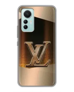 Чехол для Xiaomi Mi 12 Lite с картинкой «LV — золотое сияние»