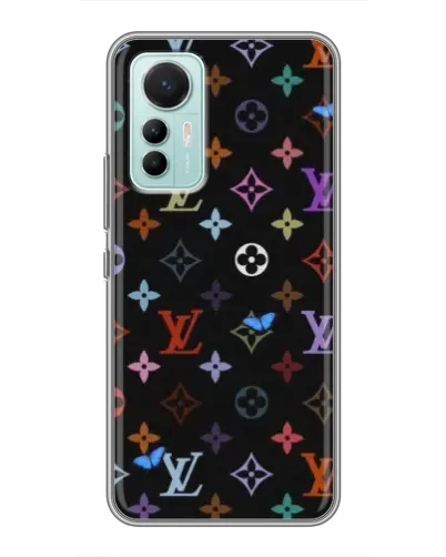 Чехол для Xiaomi Mi 12 Lite с картинкой «Цветная монограмма LV» Чехол для Xiaomi Mi 12 Lite с картинкой «Цветная монограмма LV»