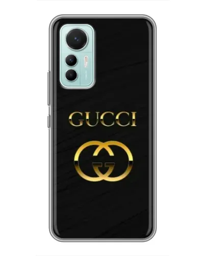 Чохол для Xiaomi Mi 12 Lite з картинкою «Золотий логотип Gucci»