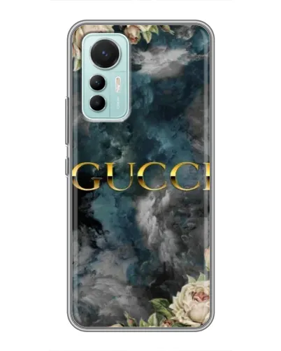 Чехол для Xiaomi Mi 12 Lite с картинкой «Абстрактные цветы Gucci» Чехол для Xiaomi Mi 12 Lite с картинкой «Абстрактные цветы Gucci»