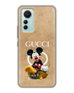 Чохол для Xiaomi Mi 12 Lite з картинкою «Міккі Маус Gucci — крафт»