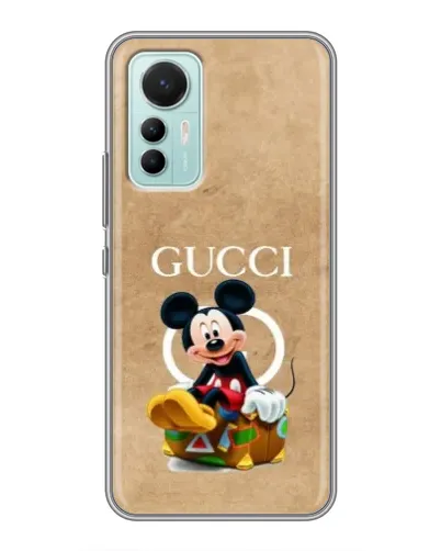 Чохол для Xiaomi Mi 12 Lite з картинкою «Міккі Маус Gucci — крафт»