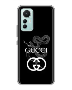 Чохол для Xiaomi Mi 12 Lite з картинкою «Gucci — срібна змія»