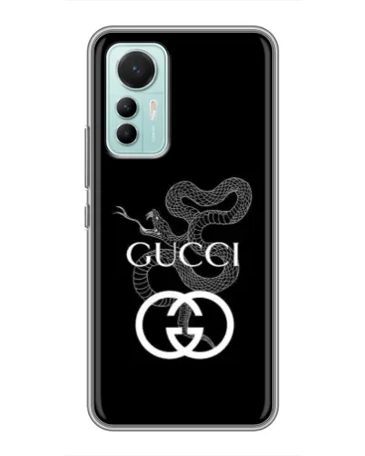 Чохол для Xiaomi Mi 12 Lite з картинкою «Gucci — срібна змія»