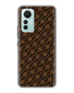 Чохол для Xiaomi Mi 12 Lite з картинкою «Gucci — золоті діагоналі»