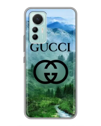 Чохол для Xiaomi Mi 12 Lite з картинкою «Gucci — гірський пейзаж»