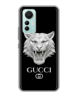 Чохол для Xiaomi Mi 12 Lite з картинкою «Gucci — срібний лев»