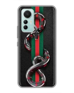 Чохол для Xiaomi Mi 12 Lite з картинкою «Gucci — змія на смузі»